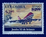 Stamps : America : Colombia :  Jumbo  747