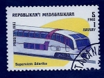 Stamps Madagascar -  Locomotora