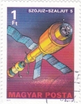 Stamps : Europe : Hungary :  AERONAUTICA-SZOJUZ-SZALJUT 5