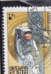 Stamps Hungary -  AERONAUTICA-AMSTRONG-APOLO -11