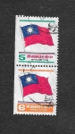 Stamps Taiwan -  Banderas