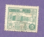 Stamps Peru -  INTERCAMBIO