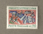 Sellos de Europa - Italia -  50 Aniversario victoria 1918
