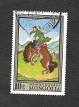 Stamps Mongolia -  659 - Pintura