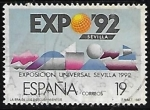 Stamps Spain -  Exposicion Universal de Sevilla 