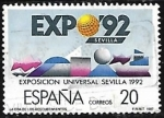 Stamps Spain -  Exposicion Universal de Sevilla