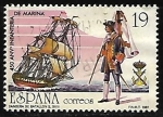 Stamps : Europe : Spain :  450 aniv. del Cuerpo de Infantería d Marina