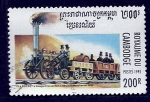 Stamps Cambodia -  Locomotora