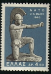 Stamps Greece -  Figura de Guerrero