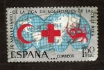 Stamps Spain -  50 Aniv.cruz roja