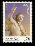 Stamps Spain -  Arte Español - F. Salcillo - Oración en el Huerto (fragmento)