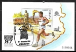 Sellos de Europa - Espa�a -  Exfilna'87 - Atleta portando la antorcha olímpica