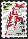 Sellos de Europa - Espa�a -  Juegos OLímpicos de Invierno 1988 - Patinaje 