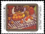 Stamps Hungary -  Frutas por Béla Czóbel