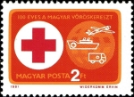 Stamps : Europe : Hungary :  Cruz Roja