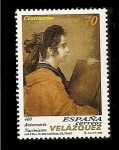 Sellos de Europa - Espa�a -  400 anivº nacimiento de Velázquez - Una Sibila - Museo del Prado