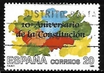 Stamps Spain -  X Aniversario de la Constitución Española