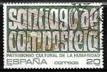 Stamps Spain -  Patrimonio de la Humanidad - Santiago de Compostela (Coruña)