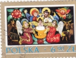 Stamps : Europe : Poland :  ADORACIÓN DEL NIÑO