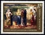 Stamps Hungary -  István Sz?nyi: Mujeres en el parque acuático