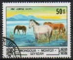 Sellos de Asia - Mongolia -  Animales y paisajes
