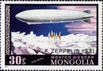 Sellos de Asia - Mongolia -  Correo Aéreo Historia de Aeronaves
