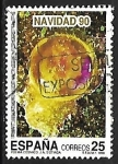 Stamps Spain -  Navidad 1990 