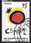 Sellos de America - Espa�a -  Año Europeo del Turismo - Obra de Miró