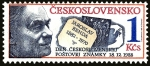 Stamps : Europe : Czechoslovakia :  Día del Sello, Jaroslav Benda (1882-1970), diseñadora e illustradora de sellos