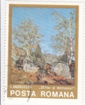 Stamps : Europe : Romania :  PINTURA- PAISAJE