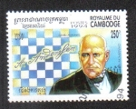 Stamps Cambodia -  Campeones de ajedrez