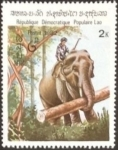 Sellos de Asia - Laos -  Elefantes
