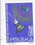Stamps Poland -  AERONAUTICA- SATÉLITE