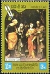 Stamps Laos -  450 aniversario de la muerte de Correggio