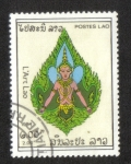 Stamps Laos -  Arte,Deidad 