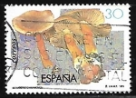 Stamps Spain -  Micologia - Cortinario canelo