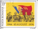 Stamps : Europe : Romania :  30 ANIVERSARIO 23 AGOSTO LIBERACIÓN DE RUMANIA DEL YUGO FASCISTA