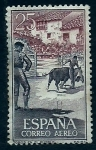 Stamps Spain -  Toros en el pueblo
