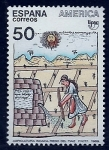 Stamps Spain -  Agricultura Inca