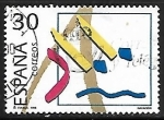 Stamps : Europe : Spain :  Deportes Olímpicos de bronce - Piraguismo
