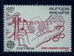 Stamps Spain -  EUROPA  CEPT