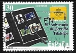 Stamps Spain -  50 del Aniversario del Servicio Filatélico