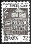 Stamps : Europe : Spain :   Inauguración del Teatro Real de Madrid - Fachada principal del teatro real
