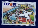 Sellos de Europa - Espa�a -  Curro mascota expo 92