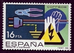 Stamps Spain -  Riesgos de la electricidad