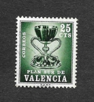 Stamps : Europe : Spain :  Edf 5 (Valencia) - El Santo Grial
