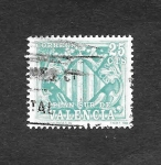 Stamps Spain -  Edf 11 (Valencia) - Escudo de Valencia