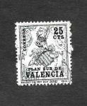 Sellos de Europa - Espa�a -  Edf 1 (Valencia) - Escudo del Rey don Jaime I