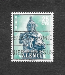 Stamps Spain -  Edf 8 (Valencia) - Jaime I