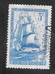 Stamps Argentina -  488 - 50 Anivº de la fragata escuela Presidente Sarmiento